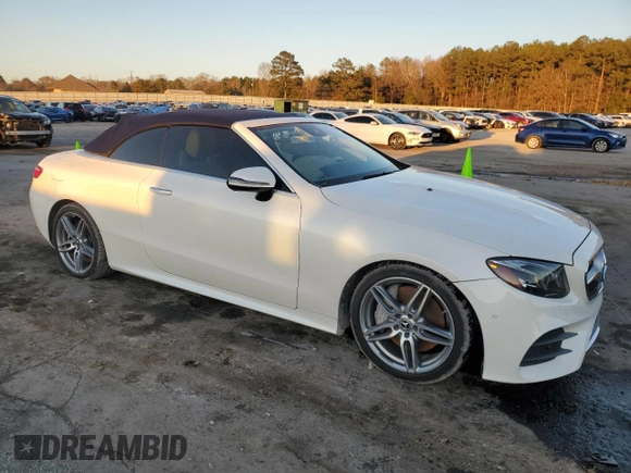 2018 Mercedes-Benz E-Class E 400 with VIN WDD1K6FB8JF038753, listed as a Copart auction lot 87055684 with 63,867 mi miles and Salvage Title. Bid and sale history available at carsss.com. Image 4.