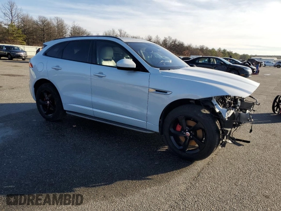 2018 Jaguar F-PACE S with VIN SADCM2FV8JA288365, listed as a Copart auction lot 84255144 with 96,772 mi miles and Non Repairable. Bid and sale history available at carsss.com. Image 4.