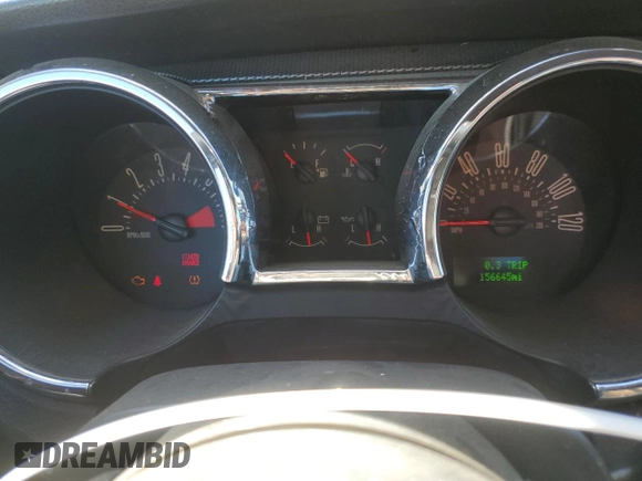 2008 Ford Mustang Deluxe with VIN 1ZVHT80N685103553, listed as a Copart auction lot 63146695 with 156,645 mi miles and Clean title. Bid and sale history available at DreamBid. Image 9.