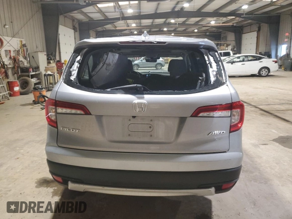 2022 Honda Pilot EX-L with VIN 5FNYF6H54NB006848, listed as a Copart auction lot 52632325 with 51,869 mi miles and Salvage Title. Bid and sale history available at carsss.com. Image 6.