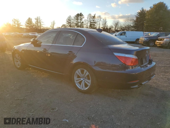 2010 BMW 5 Series 528i with VIN WBANU5C56AC442034, listed as a Copart auction lot 83315124 with 167,348 mi miles and Salvage Title. Bid and sale history available at carsss.com. Image 2.