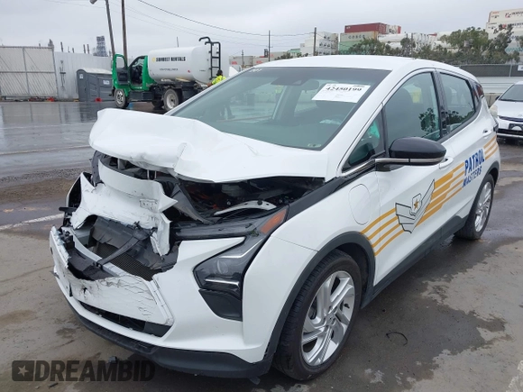 2023 Chevrolet Bolt EV 1LT with VIN 1G1FW6S08P4100397, listed as a IAAI auction lot 42450199 with 106,268 mi miles and . Bid and sale history available at DreamBid. Image 6.