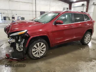 2017 Jeep Cherokee Overland with VIN 1C4PJMJS2HW608601, listed as a Copart auction lot 43157625 with 95,982 mi miles and Salvage title. Bid and sale history available at DreamBid. Image 1.