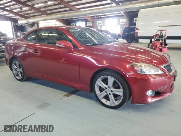 2012 Lexus IS 250 C with VIN JTHFF2C29C2526040, listed as a Copart auction lot 71417364 with 153,210 mi miles and Salvage title. Bid and sale history available at DreamBid. Image 4.