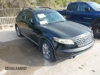 2007 Infiniti FX with VIN JNRAS08U17X100471, listed as a IAAI auction lot 41923196 with Not Provided miles. Bid and sale history available at carsss.com. Image 1.