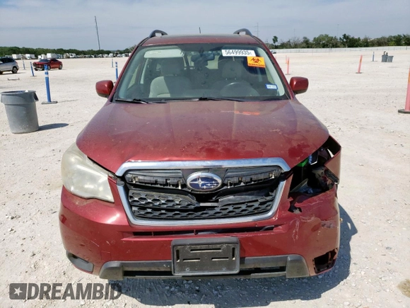 2014 Subaru Forester Premium z VIN JF2SJAECXEH533823, wystawiony jako Copart lot #56499935 z przebiegiem 206 046 mil mil oraz Szkoda całkowita • Salvage title. Historia ofert i sprzedaży dostępna na DreamBid. Obrazek 5.