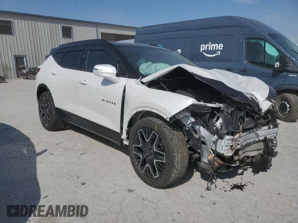 2023 Chevrolet Blazer RS with VIN 3GNKBKRS0PS200986, listed as a Copart auction lot 53560435 with 13,440 mi miles and Salvage title. Bid and sale history available at DreamBid. Image 4.