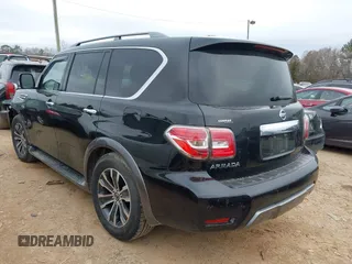 2020 Nissan Armada SL with VIN JN8AY2NCXL9616093, listed as a IAAI auction lot 41520384 with 72,369 mi miles. Bid and sale history available at carsss.com. Image 3.