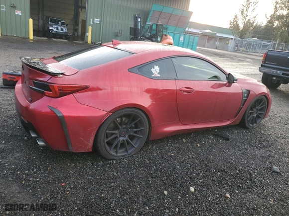 2015 Lexus RC F with VIN JTHHP5BC8F5002964, listed as a Copart auction lot 84086064 with 83,042 mi miles and Salvage Title. Bid and sale history available at carsss.com. Image 3.