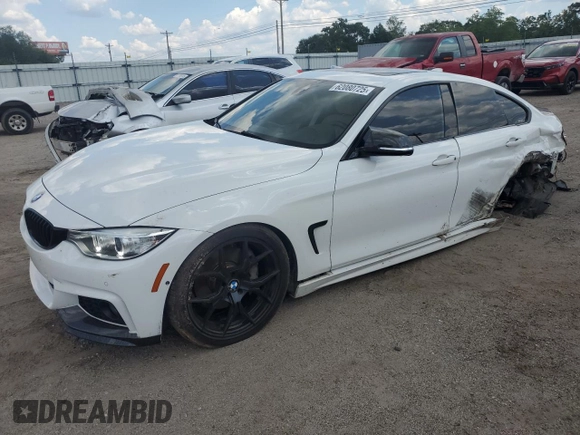 2017 BMW 4 Series 430i with VIN WBA4F7C56HG787195, listed as a Copart auction lot 62080725 with 72,713 mi miles and Non repairable. Bid and sale history available at DreamBid. Image 1.