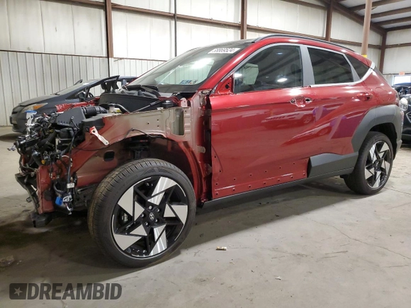 2024 Hyundai Kona Limited with VIN KM8HECA30RU158094, listed as a Copart auction lot 68869524 with 1,171 mi miles and Salvage Title. Bid and sale history available at carsss.com. Image 1.