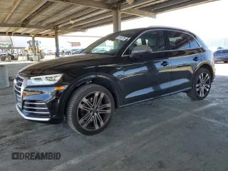 2018 Audi SQ5 Premium Plus with VIN WA1A4AFY6J2173825, listed as a Copart auction lot 51458755 with 77,838 mi miles and Salvage Title. Bid and sale history available at carsss.com. Image 1.