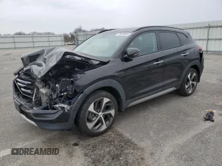 2017 Hyundai Tucson Limited z VIN KM8J3CA28HU365636, wystawiony jako Copart lot #53039695 z przebiegiem 89 826 mil mil oraz Szkody całkowita. Historia ofert i sprzedaży dostępna na DreamBid. Obrazek 1.