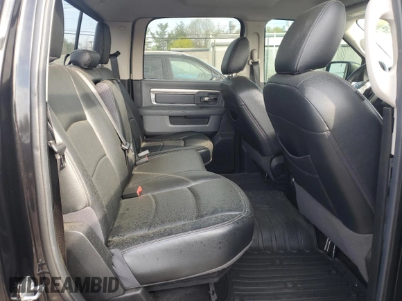 2017 Ram 1500 Big Horn with VIN 3C6RR7LT7HG505737, listed as a Copart auction lot 53357345 with 0 mi miles and Salvage Title. Bid and sale history available at carsss.com. Image 10.