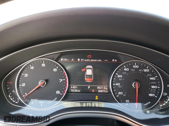 2017 Audi A6 Competition Prestige with VIN WAUF3AFC9HN038198, listed as a Copart auction lot 39899373 with 35,671 mi miles. Bid and sale history available at carsss.com. Image 9.