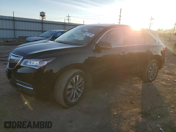 2016 Acura MDX w/Tech/Entertainment with VIN 5FRYD4H6XGB033864, listed as a Copart auction lot 43271435 with 179,251 mi miles and Salvage Title. Bid and sale history available at carsss.com. Image 1.