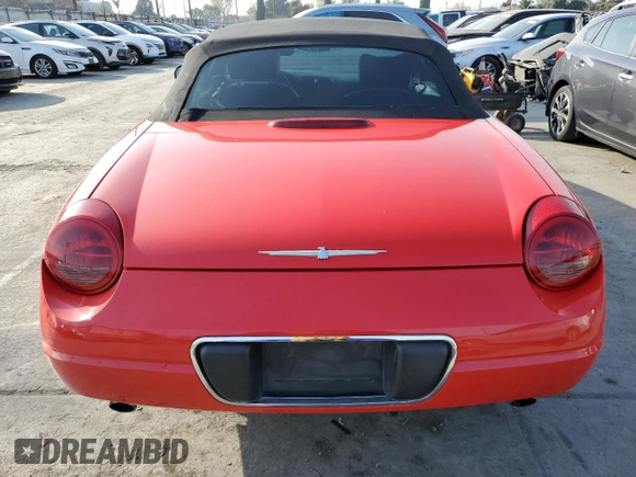 2002 Ford Thunderbird Hardtop Premium with VIN 1FAHP60A42Y106326, listed as a Copart auction lot 86580974 with Not Provided miles and Salvage Title. Bid and sale history available at DreamBid. Image 6.