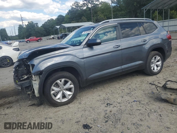 2019 Volkswagen Atlas SE z VIN 1V2WR2CA4KC531413, wystawiony jako Copart lot #55102495 z przebiegiem 71 887 mil mil oraz Szkoda całkowita • Salvage title. Historia ofert i sprzedaży dostępna na DreamBid. Obrazek 1.