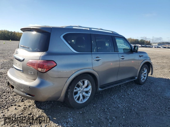 2011 Infiniti QX56 7-passenger with VIN JN8AZ2NEXB9001184, listed as a Copart auction lot 81480694 with 208,947 mi miles and Clean Title. Bid and sale history available at carsss.com. Image 3.