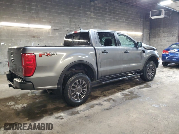 2021 Ford Ranger XL with VIN 1FTER4FH5MLD26185, listed as a Copart auction lot 58040675 with 27,541 mi miles and Salvage title. Bid and sale history available at DreamBid. Image 3.