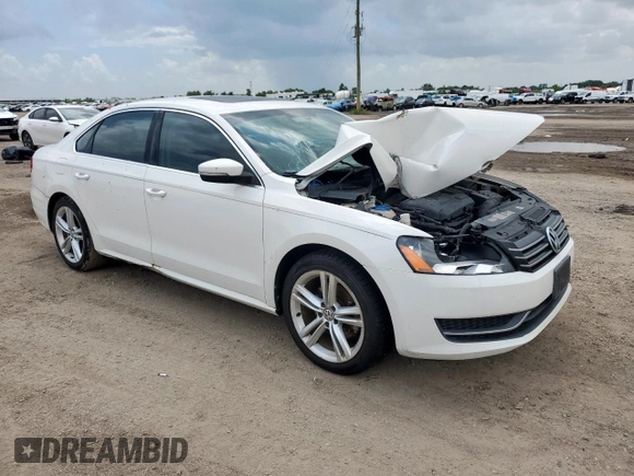 2014 Volkswagen Passat SE with VIN 1VWBS7A38EC050426, listed as a Copart auction lot 64383315 with 114,751 mi miles and Salvage title. Bid and sale history available at DreamBid. Image 4.