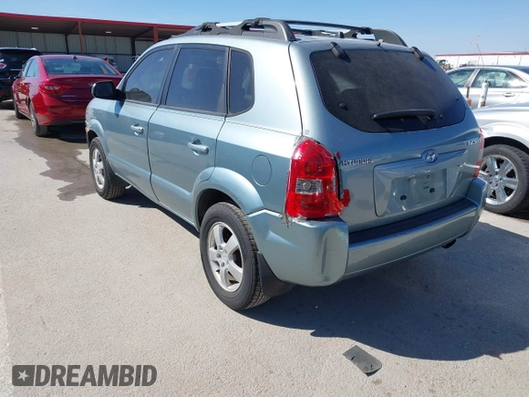 2006 Hyundai Tucson GL with VIN KM8JM12B76U276847, listed as a IAAI auction lot 41767240 with 204,713 mi miles. Bid and sale history available at carsss.com. Image 3.