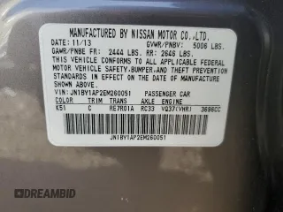2014 Infiniti M37 with VIN JN1BY1AP2EM260051, listed as a Copart auction lot 87276884 with 101,899 mi miles and Salvage Title. Bid and sale history available at carsss.com. Image 12.