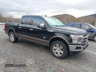 2018 Ford F-150 XL with VIN 1FTEW1EG8JFE53667, listed as a IAAI auction lot 40853148 with 157,460 mi miles. Bid and sale history available at carsss.com. Image 1.