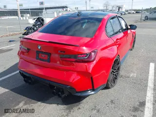 2021 BMW M3 Competition with VIN WBS33AY09MFK78325, listed as a IAAI auction lot 41741258 with 30,300 mi miles. Bid and sale history available at carsss.com. Image 4.