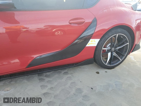 2021 Toyota GR Supra 3.0 with VIN WZ1DB0C02MW043752, listed as a Copart auction lot 73785324 with 53,345 mi miles and Salvage Title. Bid and sale history available at carsss.com. Image 12.