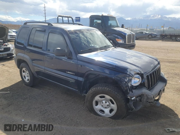 2004 Jeep Liberty Sport with VIN 1J4GL48K84W304550, listed as a Copart auction lot 50757525 with 153,251 mi miles and Salvage Title. Bid and sale history available at carsss.com. Image 4.