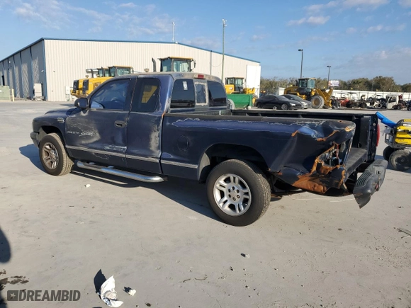 2001 Dodge Dakota with VIN 1B7GL22X71S342417, listed as a Copart auction lot 47163065 with 289,225 mi miles and Salvage Title. Bid and sale history available at carsss.com. Image 2.