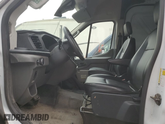 2023 Ford Transit Cargo with VIN 1FTBR1X86PKA91709, listed as a Copart auction lot 50389085 with 107,777 mi miles and Salvage title. Bid and sale history available at DreamBid. Image 7.