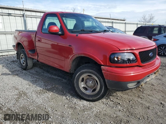 2002 Ford F-150 with VIN 2FTRF08292CA22313, listed as a Copart auction lot 46570775 with 162,051 mi miles and Salvage title. Bid and sale history available at DreamBid. Image 4.