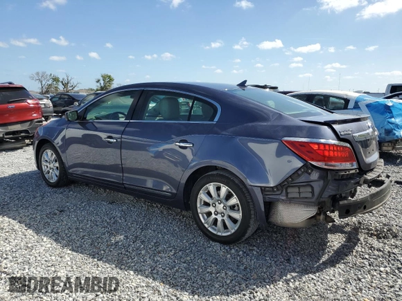 2013 Buick LaCrosse with VIN 1G4GA5ER6DF255587, listed as a Copart auction lot 51775185 with 57,572 mi miles and Salvage title. Bid and sale history available at DreamBid. Image 2.