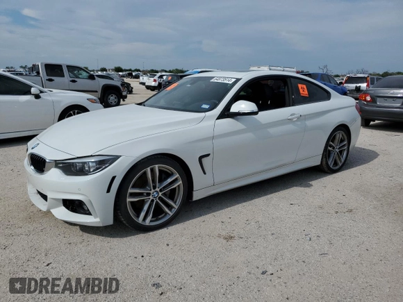 2019 BMW 4 Series 440i z VIN WBA4W7C54KAG52763, wystawiony jako Copart lot #64873514 z przebiegiem 36 735 mil mil oraz Szkoda całkowita • Salvage title. Historia ofert i sprzedaży dostępna na DreamBid. Obrazek 1.