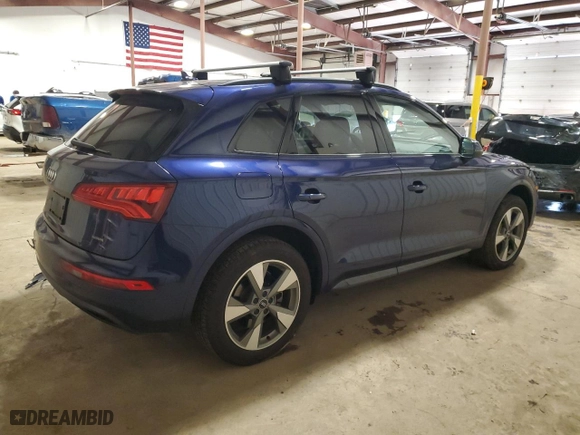 2020 Audi Q5 Premium with VIN WA1ANAFY5L2086112, listed as a Copart auction lot 51587865 with 57,984 mi miles and Salvage Title. Bid and sale history available at carsss.com. Image 3.