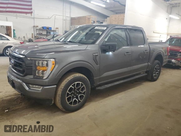 2022 Ford F-150 XL with VIN 1FTFW1E82NKF01075, listed as a Copart auction lot 51928525 with 45,342 mi miles and Salvage Title. Bid and sale history available at DreamBid. Image 1.