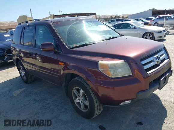 2007 Honda Pilot EX-L z VIN 5FNYF18567B011233, wystawiony jako IAAI lot #42325222 z przebiegiem 195 581 mil mil oraz . Historia ofert i sprzedaży dostępna na DreamBid. Obrazek 1.