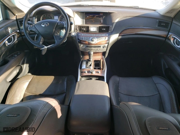 2011 Infiniti M37 with VIN JN1BY1AR6BM375524, listed as a Copart auction lot 82434114 with 190,908 mi miles and Salvage Title. Bid and sale history available at carsss.com. Image 8.