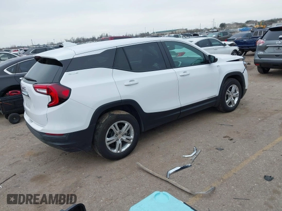 2024 GMC Terrain SLE with VIN 3GKALMEG3RL382747, listed as a IAAI auction lot 41568279 with 9,222 mi miles. Bid and sale history available at carsss.com. Image 4.