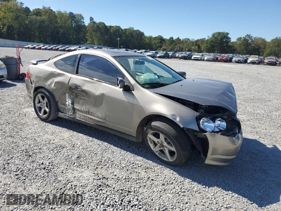 2002 Acura RSX Manual with VIN JH4DC53812C039395, listed as a Copart auction lot 75213704 with 151,150 mi miles and Salvage Title. Bid and sale history available at carsss.com. Image 4.