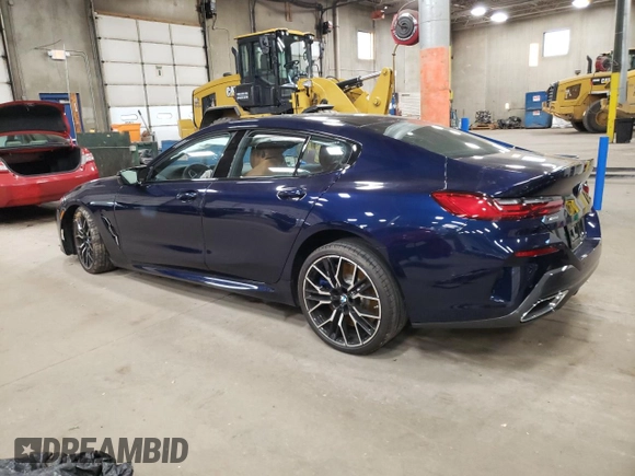 2024 BMW 8 Series M850i with VIN WBAGV8C07RCR46776, listed as a Copart auction lot 80021814 with 3,772 mi miles and Salvage Title. Bid and sale history available at carsss.com. Image 2.