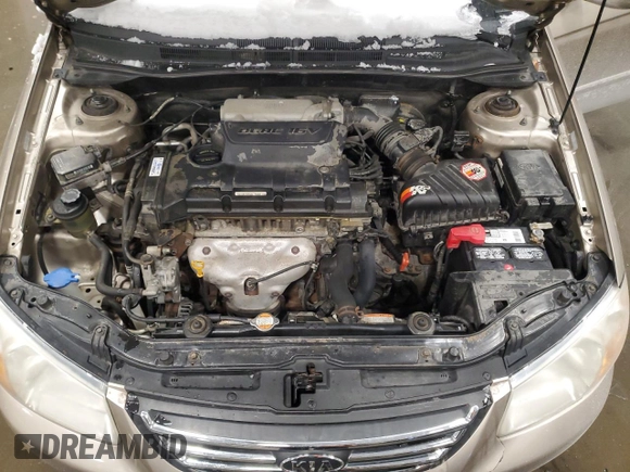 2008 Kia Spectra SX with VIN KNAFE121385562817, listed as a Copart auction lot 45469265 with 135,917 mi miles and Non Repairable. Bid and sale history available at carsss.com. Image 11.