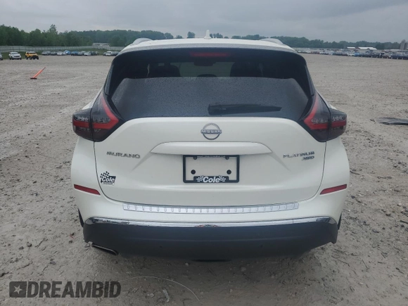 2023 Nissan Murano Platinum z VIN 5N1AZ2DS6PC107656, wystawiony jako Copart lot #59289615 z przebiegiem 26 191 mil mil oraz Czysty tytuł • Clean title. Historia ofert i sprzedaży dostępna na DreamBid. Obrazek 6.