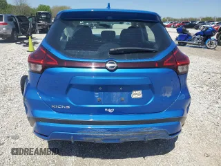 2022 Nissan Kicks S with VIN 3N1CP5BVXNL495027, listed as a Copart auction lot 52143215 with 50,425 mi miles and Salvage Title. Bid and sale history available at DreamBid. Image 6.