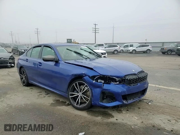 2021 BMW 3 Series M340i xDrive with VIN 3MW5U9J09M8B54986, listed as a Copart auction lot 81604134 with 0 mi miles and Salvage Title. Bid and sale history available at carsss.com. Image 11.
