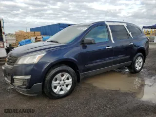 2015 Chevrolet Traverse LS with VIN 1GNKRFED6FJ113457, listed as a Copart auction lot 44278145 with 0 mi miles and Salvage Title. Bid and sale history available at carsss.com. Image 1.