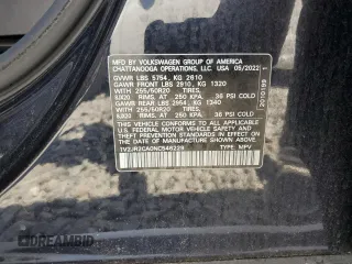2022 Volkswagen Atlas SE with VIN 1V2JR2CA0NC546229, listed as a Copart auction lot 53565555 with 64,026 mi miles and Salvage title. Bid and sale history available at DreamBid. Image 13.