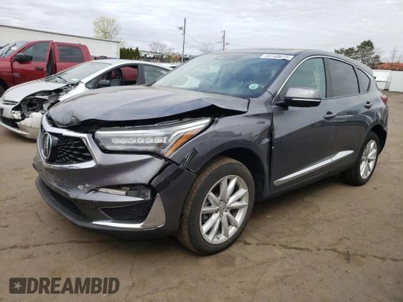 2020 Acura RDX with VIN 5J8TC2H3XLL017102, listed as a Copart auction lot 53148015 with 57,301 mi miles and Salvage Title. Bid and sale history available at DreamBid. Image 1.